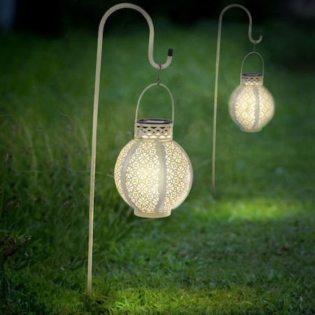 Solar Lanterns With Hooks, 2PK